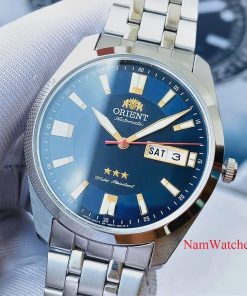 dong ho Orient Automatic Three Star Blue Steel – RA-AB0019L19B