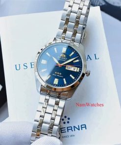 dong ho Orient Automatic Three Star Blue Steel – RA-AB0019L19B