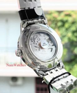 dong ho Orient Day Date Japan Made Black Steel – SAA05003BB