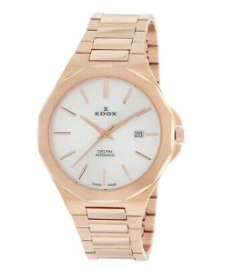 dong ho Edox Delfin Automatic Rose Gold Steel – 80117-37RM-AIR