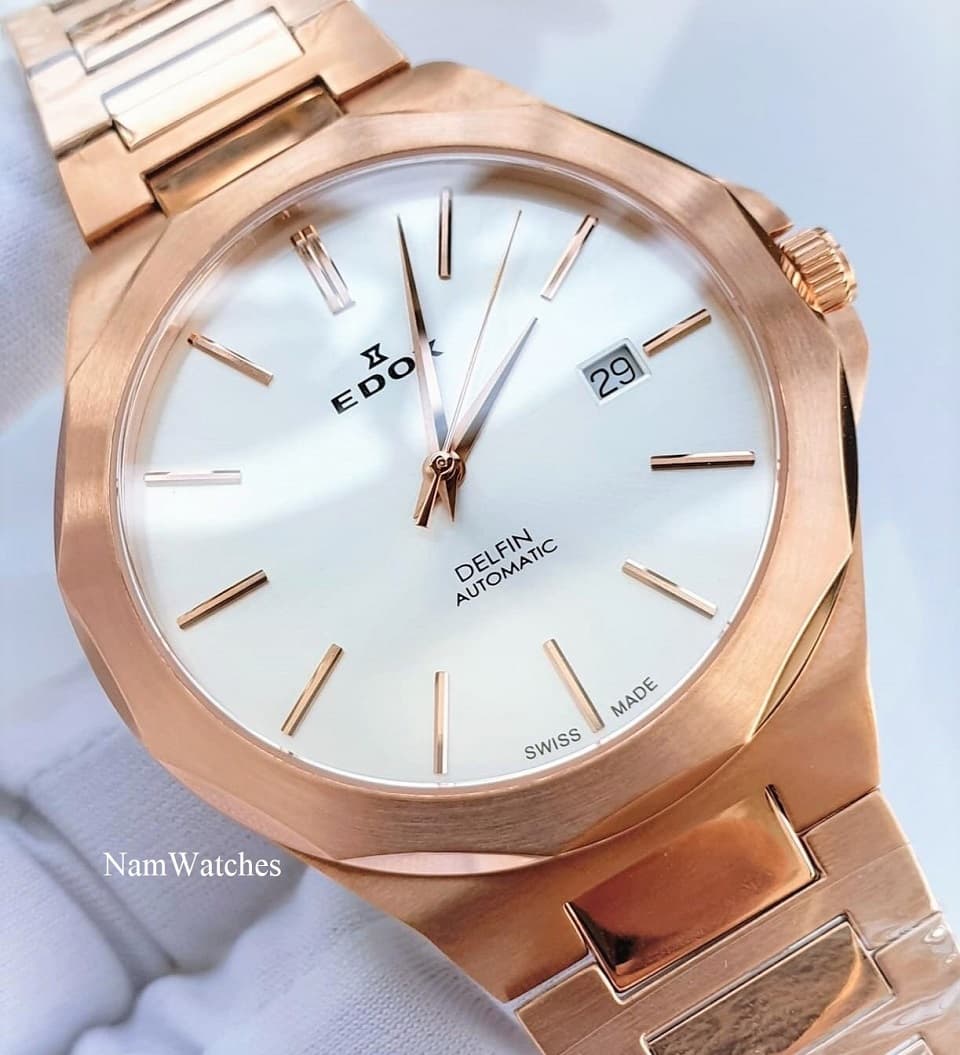 80117-37RM-AIR (3) dong ho Edox Delfin Automatic Rose Gold Steel – 80117-37RM-AIR