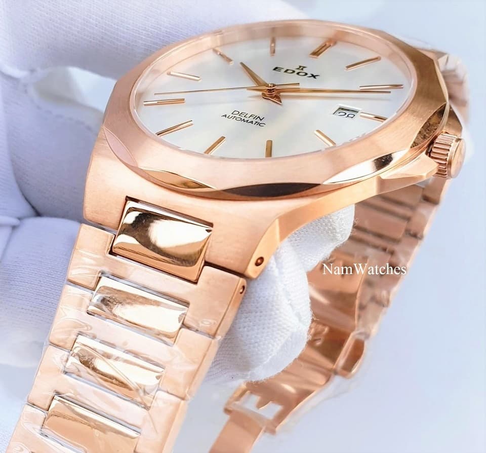 80117-37RM-AIR (4) dong ho Edox Delfin Automatic Rose Gold Steel – 80117-37RM-AIR