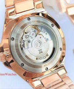 dong ho Edox Delfin Automatic Rose Gold Steel – 80117-37RM-AIR
