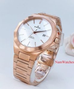 dong ho Edox Delfin Automatic Rose Gold Steel – 80117-37RM-AIR