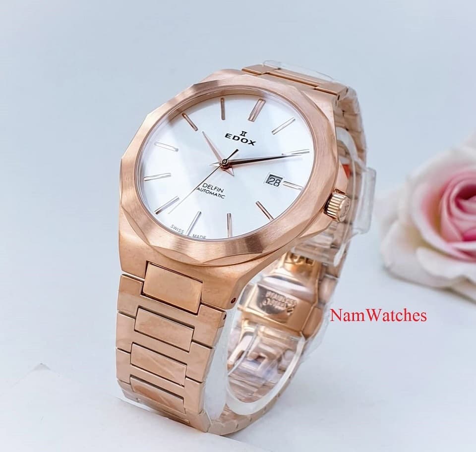 80117-37RM-AIR (8) dong ho Edox Delfin Automatic Rose Gold Steel – 80117-37RM-AIR