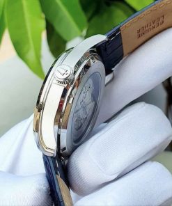 dong ho Bulova Wilton Open Heart White Blue Leather – 96A206