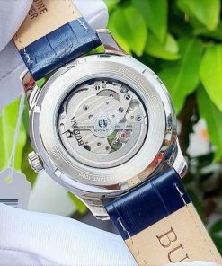 dong ho Bulova Wilton Open Heart White Blue Leather – 96A206