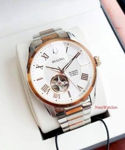 dong ho Bulova Wilton Open Heart Demi Rose Gold – 98A213