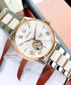 dong ho Bulova Wilton Open Heart Demi Rose Gold – 98A213