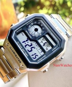 dong ho Casio World Time Square Steel – AE-1200WHD-1AVDF