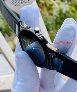 dong ho Citizen Eco-drive Axiom Full Black Leather – AU1065-07E