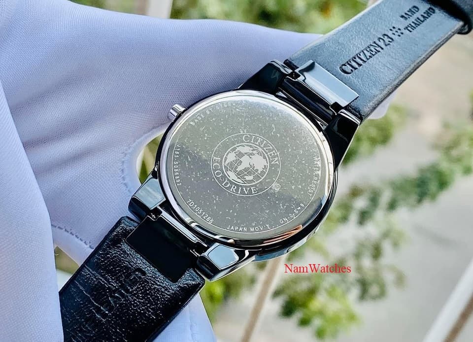 AU1065-07E (7) dong ho Citizen Eco-drive Axiom Full Black Leather – AU1065-07E