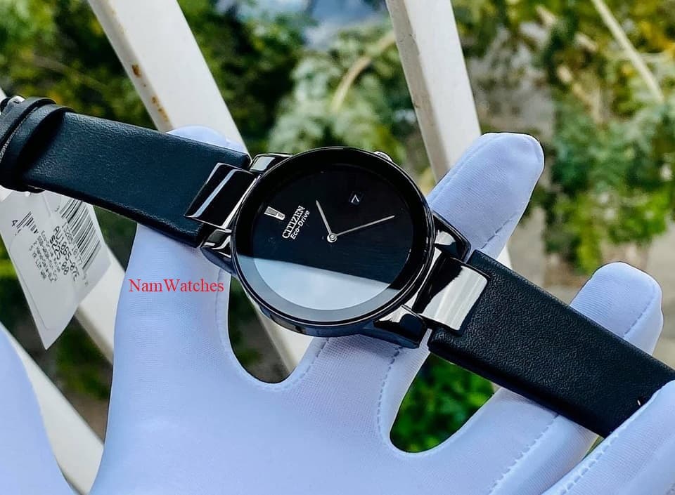 AU1065-07E (8) dong ho Citizen Eco-drive Axiom Full Black Leather – AU1065-07E