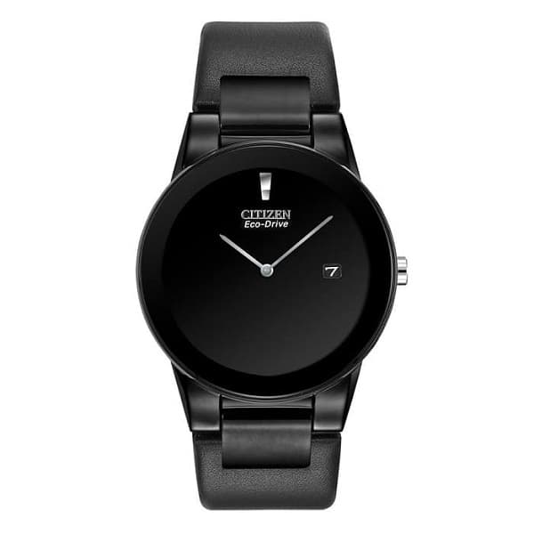AU1065-07E dong ho Citizen Eco-drive Axiom Full Black Leather – AU1065-07E