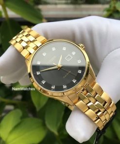 dong ho Citizen Eco-drive Corso Diamond Black Gold Steel – BM7252-51G
