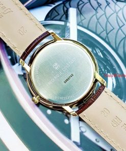 dong ho FC Quartz Slimline Date Gold Leather – FC-220V5S5