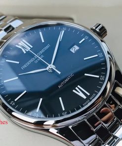 dong ho FC Classic Index Automatic Black Steel – FC-303BN5B6B