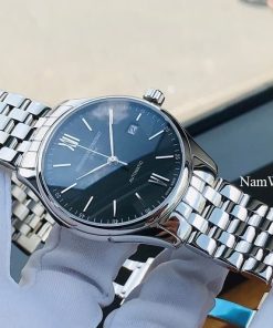 dong ho FC Classic Index Automatic Black Steel – FC-303BN5B6B