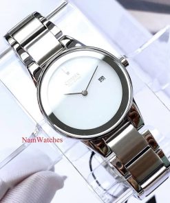 dong ho Citizen Eco-drive Axiom Ladies White Steel – GA1050-51A