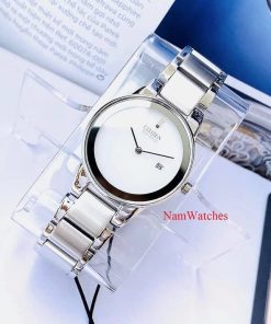 dong ho Citizen Eco-drive Axiom Ladies White Steel – GA1050-51A