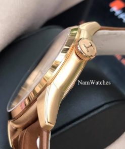 dong ho Hamilton Railroad White Rose Gold Leather – H40505551