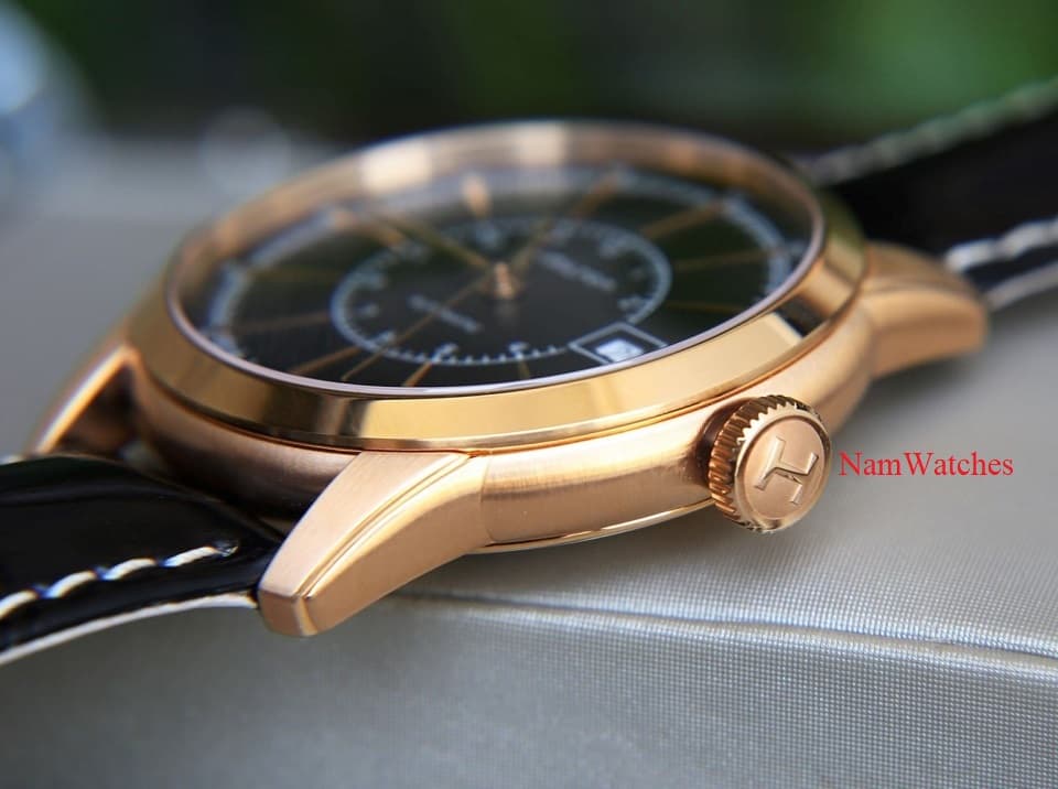 H40505731 (6) dong ho Hamilton Railroad Black Rose Gold Leather – H40505731