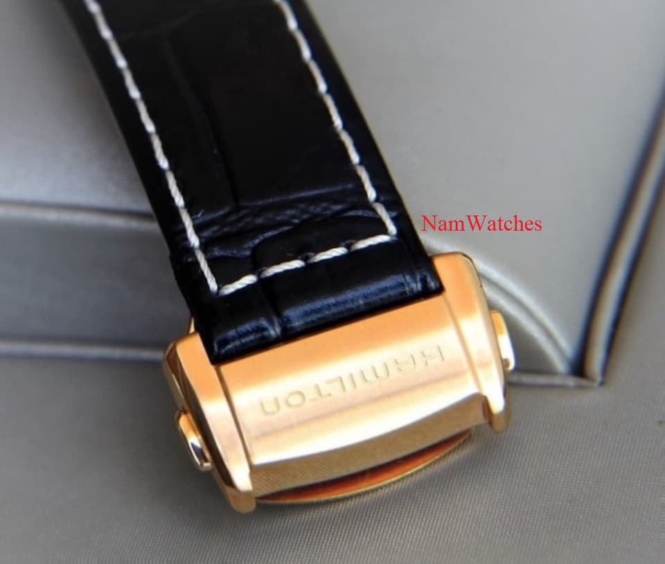 H40505731 (9) dong ho Hamilton Railroad Black Rose Gold Leather – H40505731