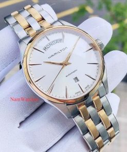dong ho Hamilton Jazzmaster Day Date Demi Rose Gold – H42525251
