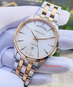 dong ho Hamilton Jazzmaster Day Date Demi Rose Gold – H42525251