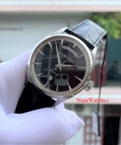 dong ho Hamilton Jazzmaster Day Date Black Leather – H42565731