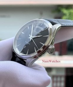 dong ho Hamilton Jazzmaster Day Date Black Leather – H42565731
