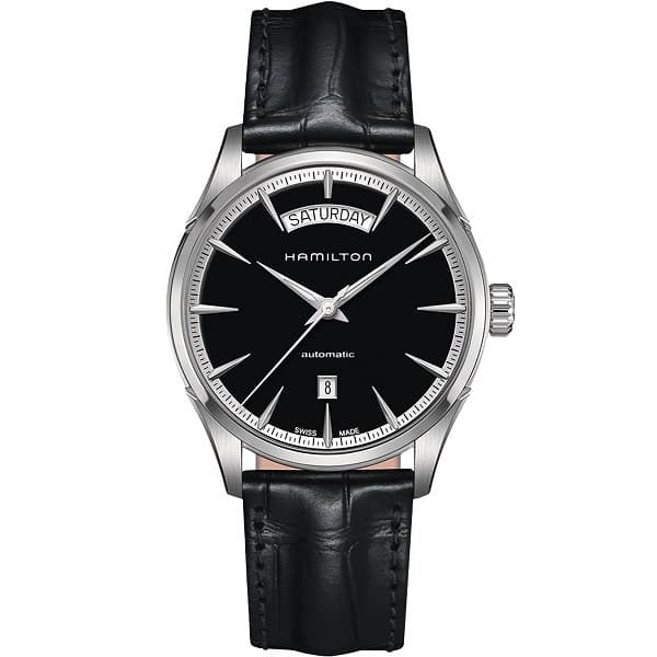 H42565731 dong ho Hamilton Jazzmaster Day Date Black Leather – H42565731
