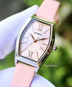 dong ho Casio Quartz Oval Ladies Pink Leather – LTP-E167L-4ADF