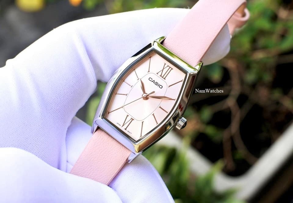 LTP-E167L-4ADF (4) dong ho Casio Quartz Oval Ladies Pink Leather – LTP-E167L-4ADF