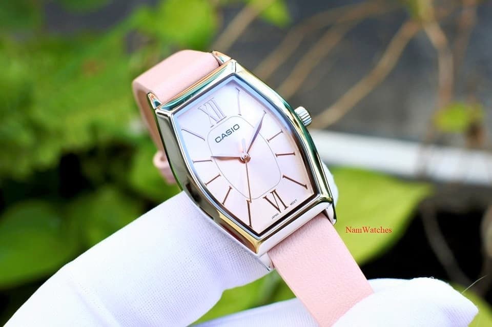 LTP-E167L-4ADF (5) dong ho Casio Quartz Oval Ladies Pink Leather – LTP-E167L-4ADF