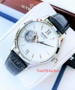 dong ho Orient Open Heart Ladies White Leather – RA-AG0025S10B