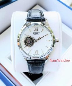 dong ho Orient Open Heart Ladies White Leather – RA-AG0025S10B