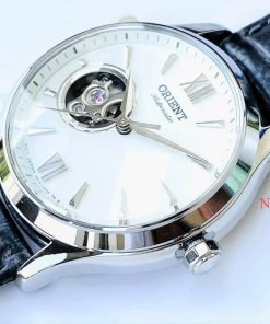 dong ho Orient Open Heart Ladies White Leather – RA-AG0025S10B