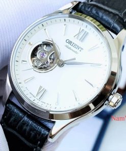 dong ho Orient Open Heart Ladies White Leather – RA-AG0025S10B