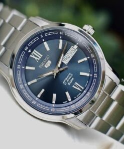 dong ho Seiko 5 Grey Blue Steel – SNKP17J1
