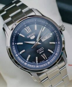 dong ho Seiko 5 Grey Blue Steel – SNKP17J1