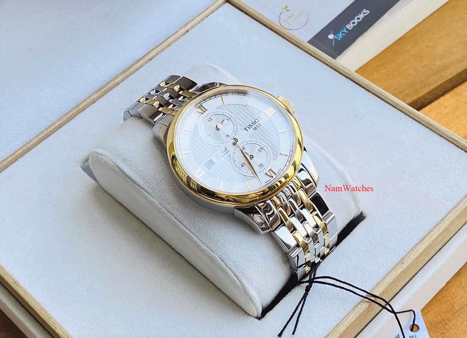 T0064282203802 (9) dong ho Tissot Le Locle Regulator Demi Gold – T006.428.22.038.02