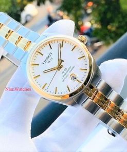 dong ho Tissot PR100 Powermatic 80 COSC Demi Gold – T101.408.22.031.00