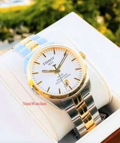 dong ho Tissot PR100 Powermatic 80 COSC Demi Gold – T101.408.22.031.00