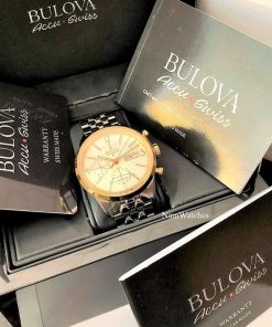 dong ho Bulova Accu-Swiss Murren Demi Gold – 65C113