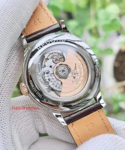 dong ho Longines Record COSC Demi 18K Gold Leather - L28205112