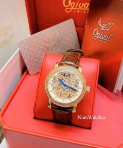 dong ho Ogival Skeleton Song Long Chầu Nguyệt – OG358.652AGR-GL