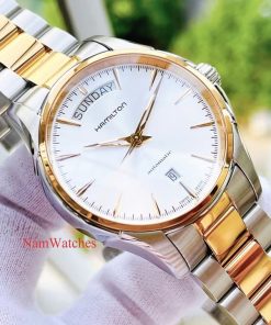 dong ho Hamilton Jazzmaster Day Date Demi Rose Gold - H32595151