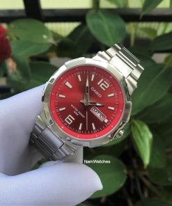dong ho Casio Sport Day Date Red Steel – MTP-E119D-4AVDF