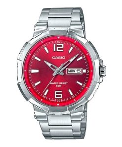 dong ho Casio Sport Day Date Red Steel – MTP-E119D-4AVDF